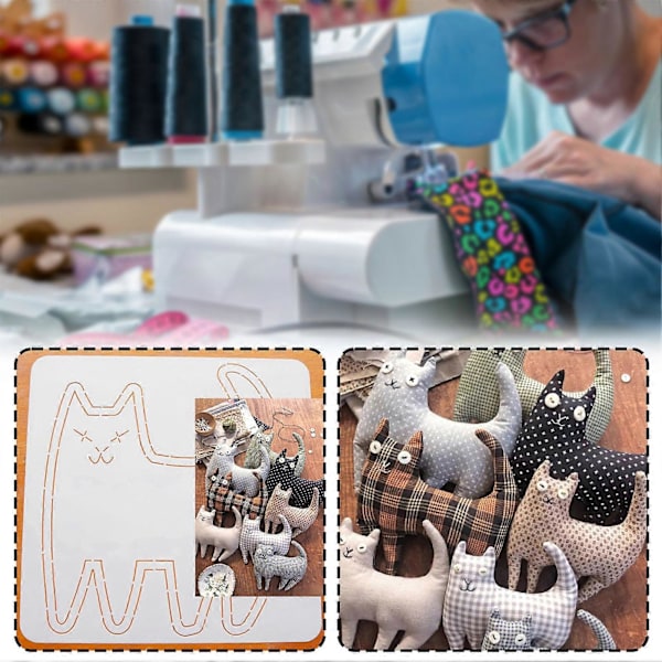 Broderi Schablon Lapptäcken Handkonto Quilting Linjal Professionella DIY Syverktyg