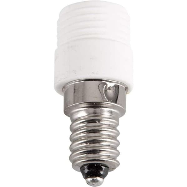 Sett med 2 E14 til G9 keramiske sokkeladaptere for LED-, halogen- og CFL-pærer