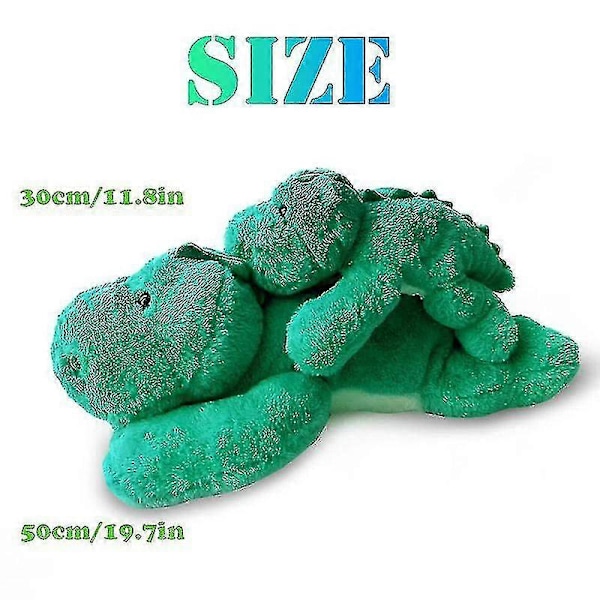 Vektet Angst Dinosaur Plysj Leketøy Kastepute/søt Dinosaur Utstoppede Dyr Dukke For Gutter Jenter-utmerket Green Dinosaur 50cm 19.7 inch