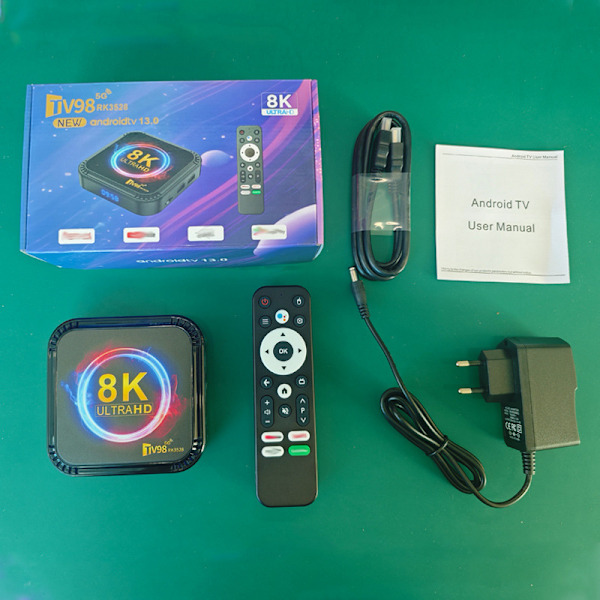 TV98 RK3528 set-top box 4K HD 5g dual WIFI6 Android 13 BluetoothTV box tv box
