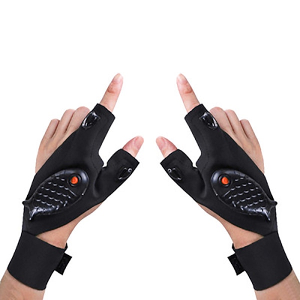 LED-handskar för män - Originella LED-handskar för män med vattentäta lampor, presenttips Laddningsbara handsklampor