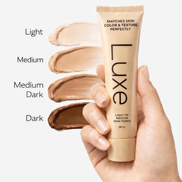 Luksuriøs farveskiftende foundation, medium nuance Medium shade