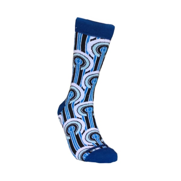 Art Deco mønstrede sokker fra Sock Panda Multicolor Size 6-8 (Adult Small)