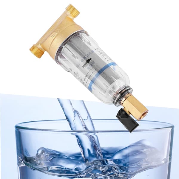 Gjenbrukbart vannfilter for vannrenser, sedimenteringsfilter, sedimentforfilter for brønnvannsrør (3/4\")