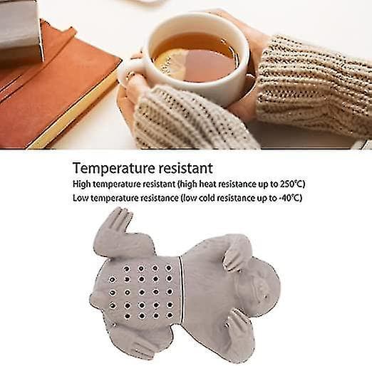 Sødt dovendyr te-si til løs te, silikone te-infuser, fleksibel genanvendelig te-diffuser filter si