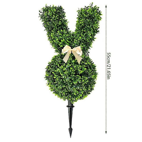 Konstgjord Kaninträd Påskdekoration Miniatyr Konstgjorda Kaniner Topiary Växter Statyer för Heminredning