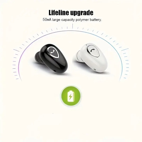 1kpl Langattomat Mini Näkymättömät In-ear Urheilukuulokkeet Mikillä Stereo Kuulokkeet