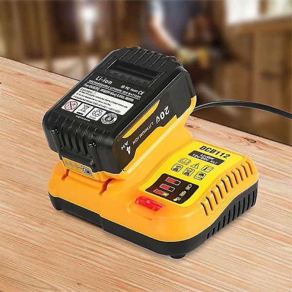 Til Dewalt 10.8V/18V/20V Elværktøj Lithium Batteri Oplader DCB112 Hurtig Oplader