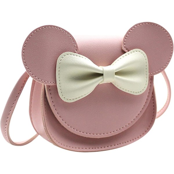 Crossbody Taske Bowknot Skuldertaske Håndtaske Lille Piges Sød Taske Med Tegneserie Museører