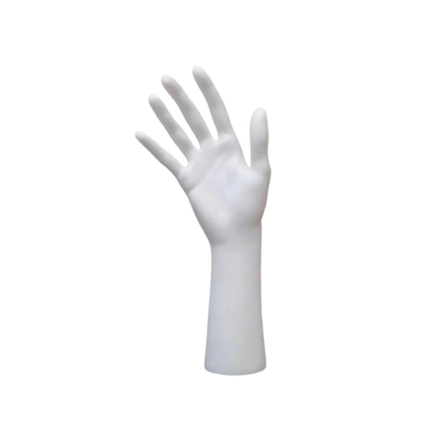 Mannekeng Hånd Smykke Display Holder Støtte for Kjede Håndmodell Butikk Gul White
