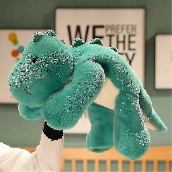 Vektet Angst Dinosaur Plysj Leketøy Kastepute/søt Dinosaur Utstoppede Dyr Dukke For Gutter Jenter-utmerket Green Dinosaur 30cm 11.8 inch