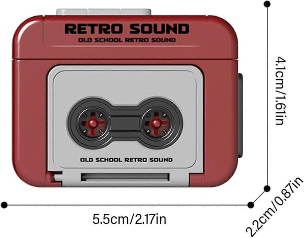 Liten Retro Musikkspiller Kassettspiller