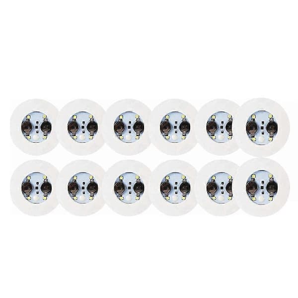 LED Coaster, 12 stk. Lysende Coasters, LED Flaskelys, LED Sticker Coaster Discs Lysende til Flas
