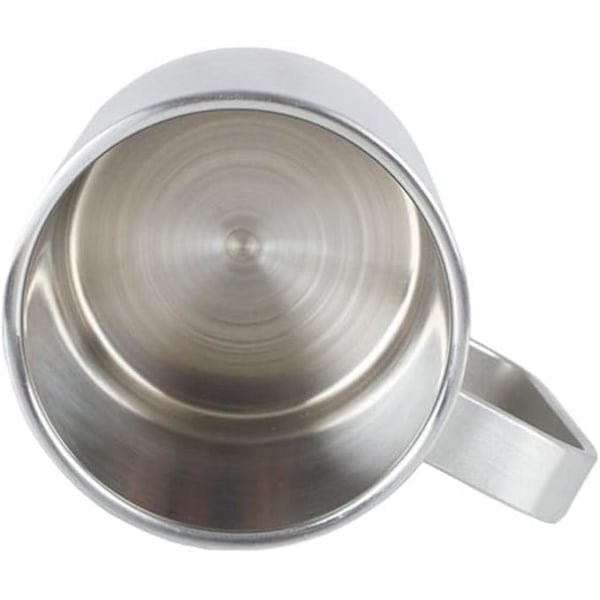 Campingkop i rustfrit stål, Unisex, Sølv, One Size