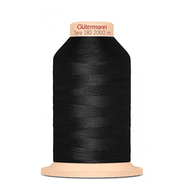 Gutermann Tera 180 Overlockersytråd 2000m Svart - styck