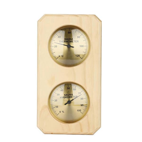 Bastutemperatur Termometer Basturum Termometer & Hygrometer Dubbel Display