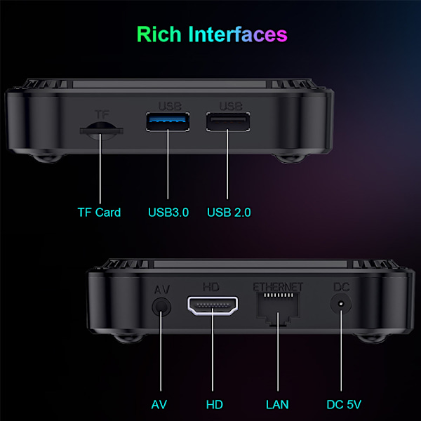 TV98 RK3528 set-top box 4K HD 5g dual WIFI6 Android 13 BluetoothTV box tv box