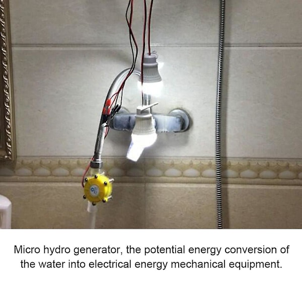 12V Mini Stabil Vattenflödespump Laddningsgenerator Hydroelektrisk Mikro Hydrokran DIY