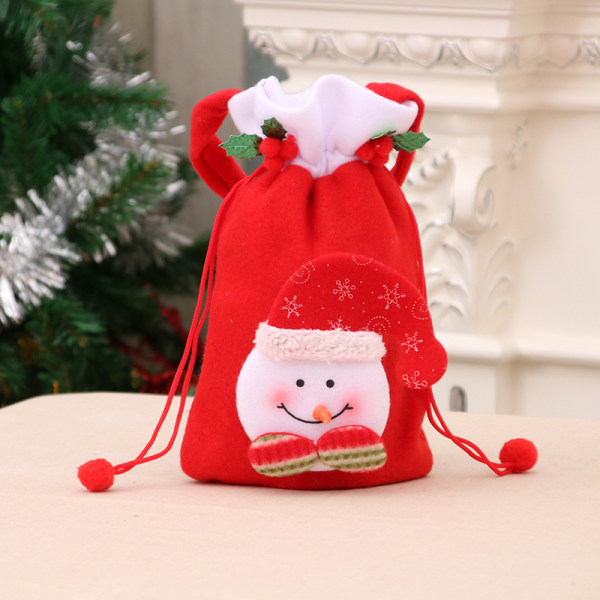 3PCS Christmas Eve Gift Bag Children's Small Gift Bag Christmas Decorations Christmas Eve Gift Bag D D