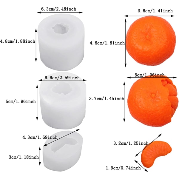 3 delar  form form , Creative Orange