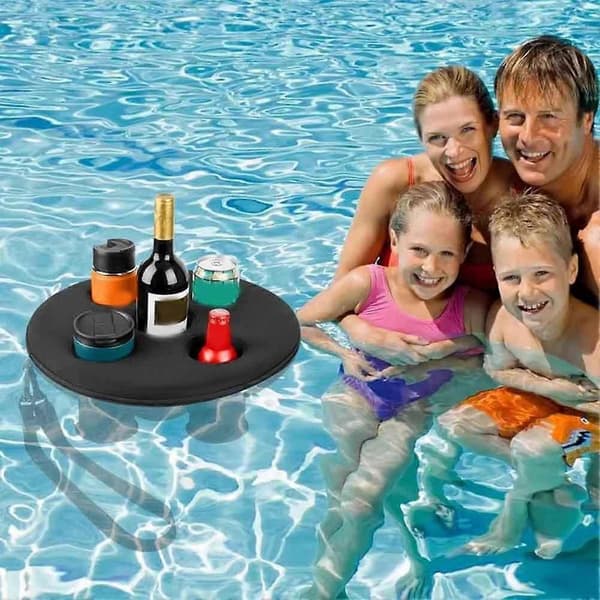 Flydende kopholder til pool, 5-hullers flydende bakke, ideel til poolfester, strand, spa og jacuzzi.