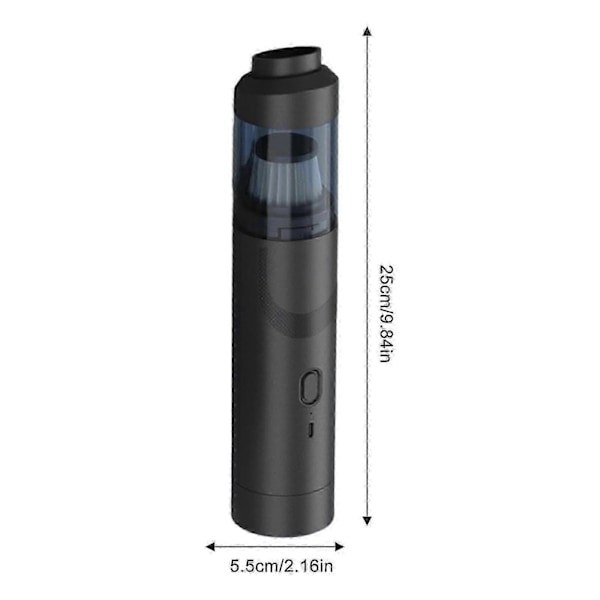 Slank V8 Mate Trådløs Bil Støvsuger Høy Effekt 12000pa/30aw, Håndholdt Trådløs Bærbar Støvsuger For Bil black