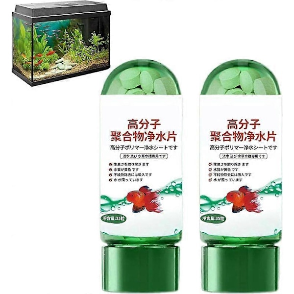 Kraftfuld vandrensningstablet til akvarium, 1-5 flasker vandrensningstabletter til fisk 3bottles