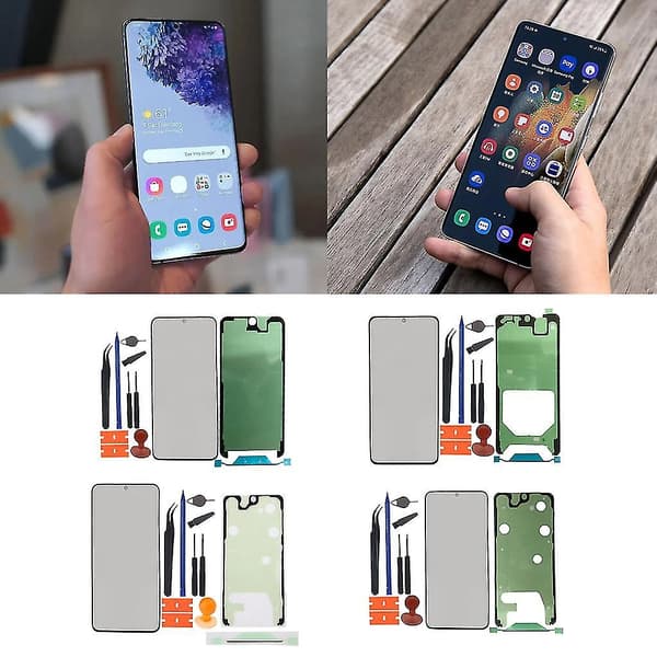 Til S21, s21+plus, s21 Fe, s21 Ultra 5g Front Ydre Touchscreen Glas Linse Dele
