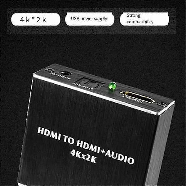 Digital omvandlare HDMI till SPDIF Optisk Stereo Extraktor Adapter 0701