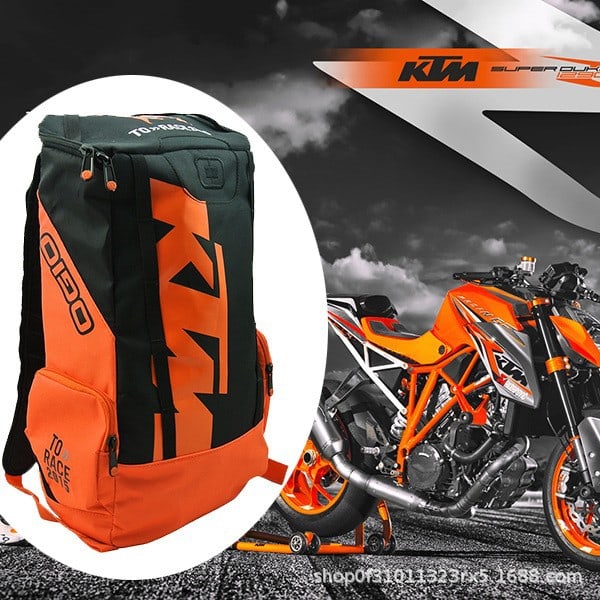 KTM Ryggsäck för Dubbla Axlar, Motorcykelväska, Offroad-Ryggsäck, Ny, Utomhusväska
