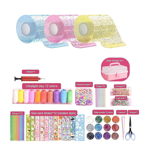 Nano Tape Bubble Kit til børn med video-tutorials Multicolor