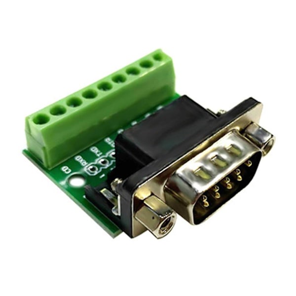 Db9 Hane / Hona Kontaktadapter Skruvterminal 9-stift 9-håls Rs232 Rs485 Hane
