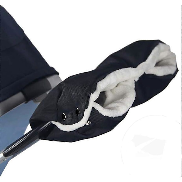 Vauvan rattaiden/lastenvaunujen/kävelykärryjen/buggyjen/lastenvaunujen fleece-käsineet/käsienlämmittimet/käsienlämmitin vedenpitävä tuulenpitävä pakkasenkestävä erittäin paksu rattaiden lisävaruste