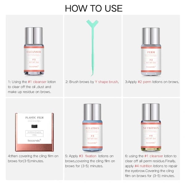 Professional Eyebrow Lamination Kit - Eyebrow Lift Kit for Instant DIY Eyebrow Lamination for Fuller, Thicker, and More Beautiful Eyebrows