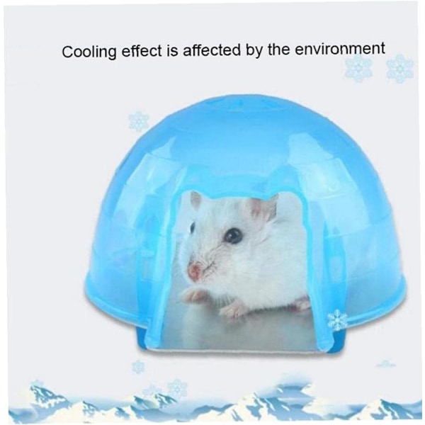 1 Förpackning Sommar Sval Djurbur för Hamster Båge Kylning Plast Hus Litet Djur Bur Tillbehör Säng Leksaker
