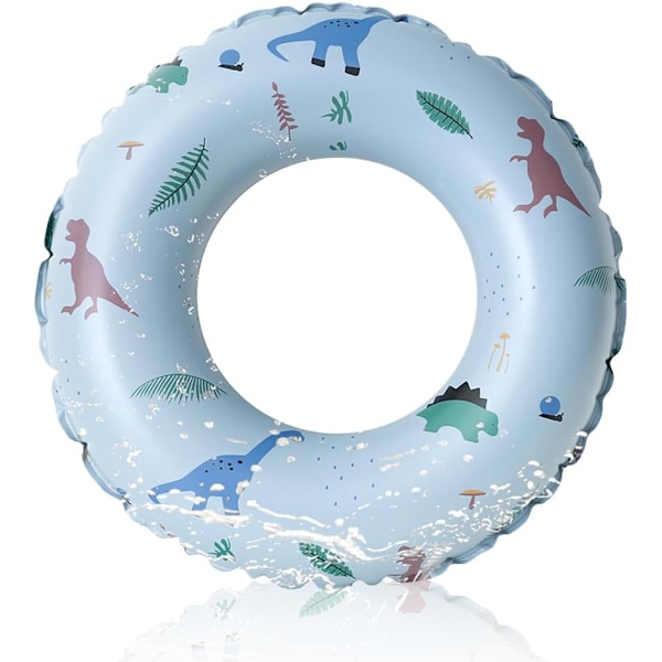 Badring för barn 5-10 år, badring storlek 31-64 cm, barnbadring med dinosauriemotiv PVC-material