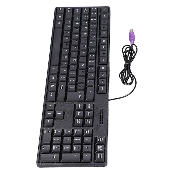 Kablet Mini Tastatur 104 Taster PS2 Desktop Notebook Computertilbehør til Kontor