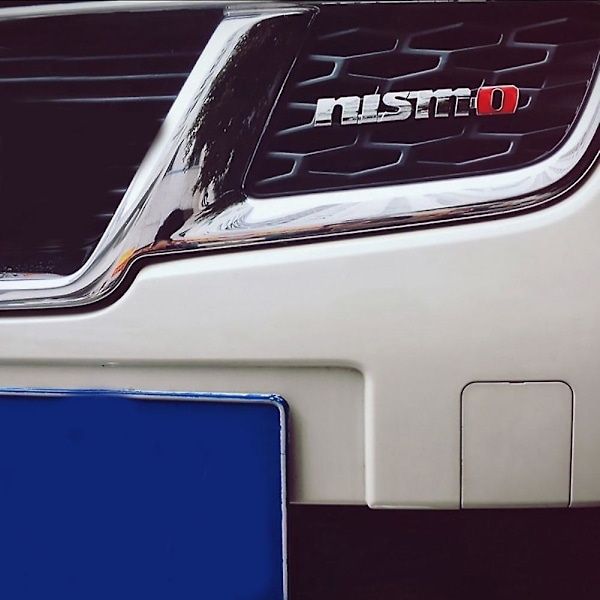 Nismo Bokstav Bil Styling Metall Klistremerke Front Grill Merke Emblem Dekor Mengxi