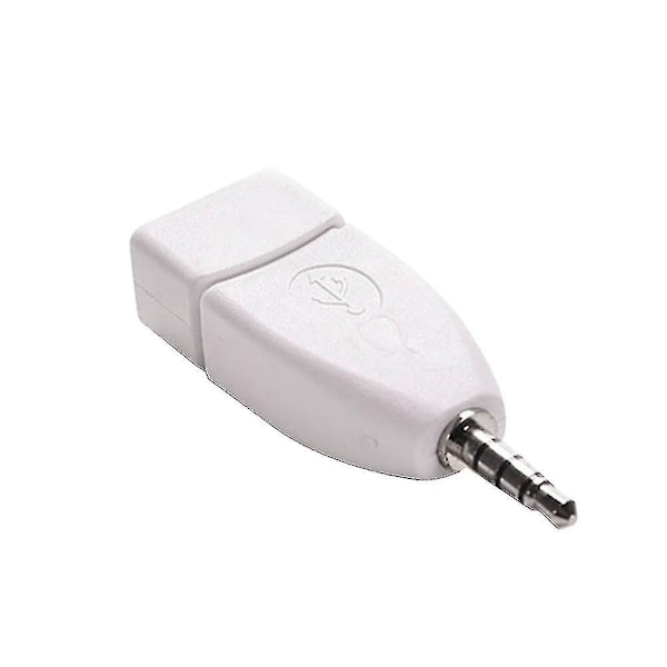 Konverter Adapter USB 2.0 Hunn Til 3.5mm Hann Aux Audio Slitesterk Bilplugg Jack-dwdz