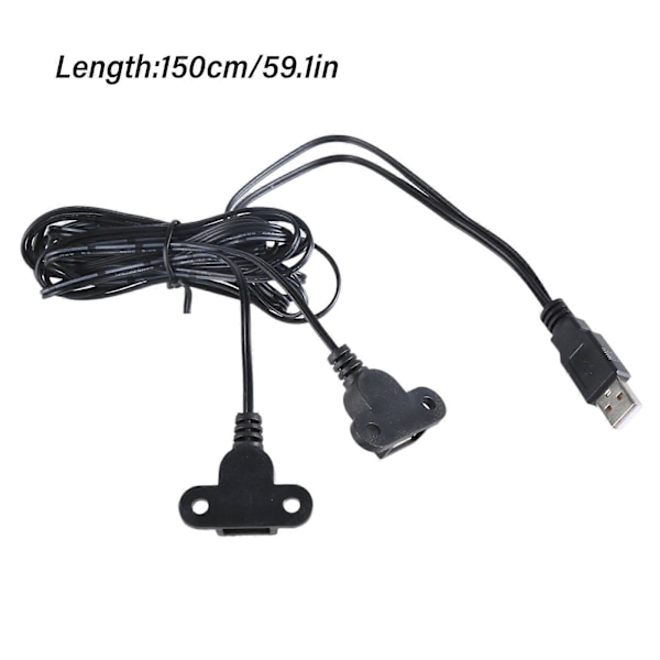 USB Y-splitterkabel hann til dobbel hunnforlengelse ladekabel for bærbar PC, telefon, nettbrett kun for lading, hvit White