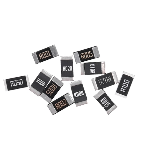 50kpl Alloy Resistance 2512 Smd vastusnäytteitä, 10 lajia x 5kpl = 50kpl R001 R002 R005 R008 R010 R (haoyi-YUHAO