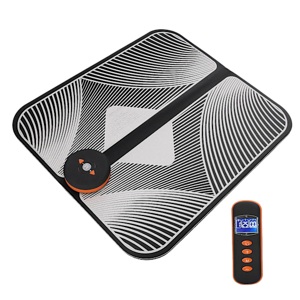EMS Elektrisk Fotmassageplatta med Fjärrkontroll - Smart Fotmuskelstimulator Matta