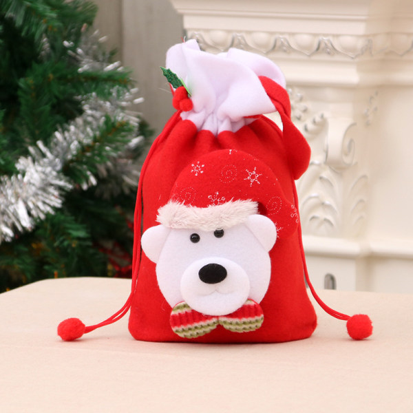 3PCS Christmas Eve Gift Bag Children's Small Gift Bag Christmas Decorations Christmas Eve Gift Bag D D