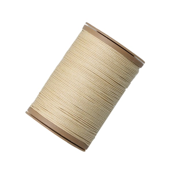 Beige Vaxad Tråd 0.55mm Rund Hantverk Handsömnad 100 Meter