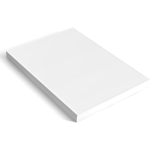 A4 Vitt Kartongpapper, A4 160 GSM Tjockt Kartongpapper, A4 Utskrivbart Kartongpapper, Perfekt för Konst och Hantverk m.m. (Förpackning med 100)