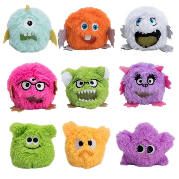 Squishy Plys Skræmmende Monstre Stressbolde Klem & Spyr Bolde Ud Fidget Legetøj A