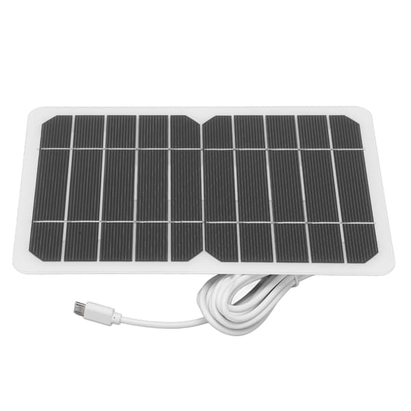 Micro USB Output 5W 5V Solpanel DIY Soloplader Polykrystallinsk Mobiltelefonoplader