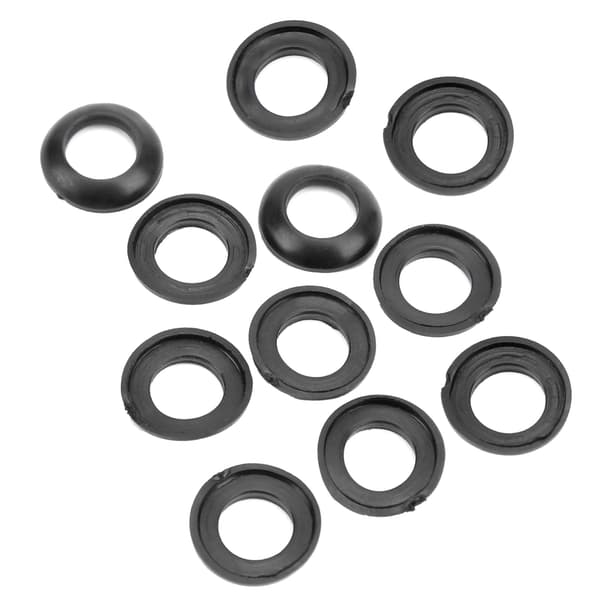 60 stk. fiskestangsbygning silikone elastisk viklingskontrol kjole ring trim ring adapter