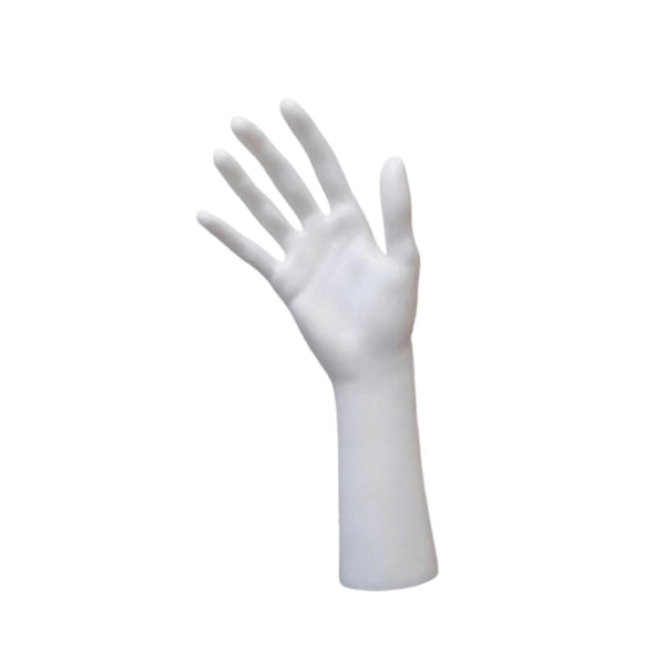 Mannekäng Hand Smyckesdisplay Hållare Stöd för Kedja Handmodell Butik Gul White
