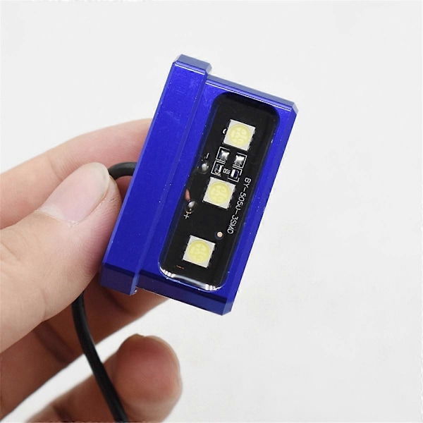 LED Motorcykel Nummerplade Lys Dekorativ Lampe Universal Aluminium Legering Baglygte Nummerplade Blue